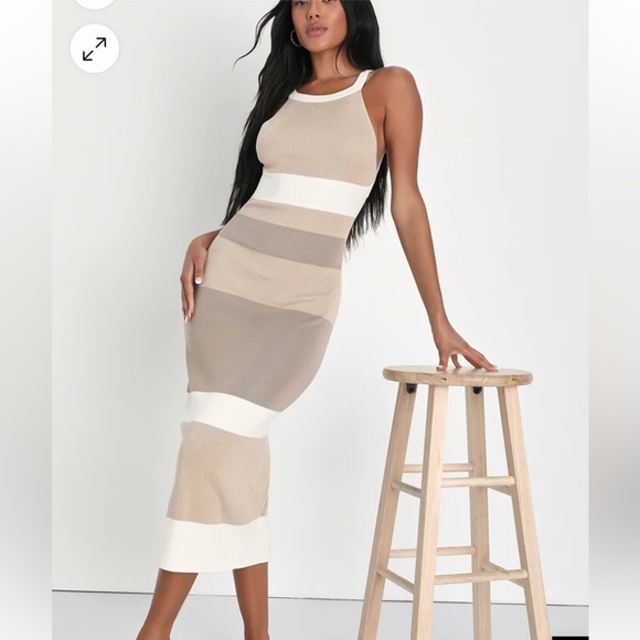 NWT lulus open back sweater dress - Picture 2 of 5